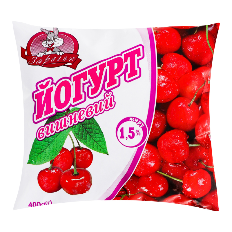 Йогурт 1.5% Вишневий Заречье м/у