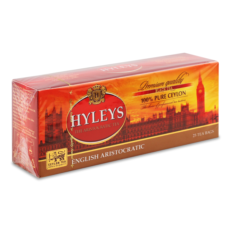Чай Англійський аристократичний чорний 25*2г Hyleys