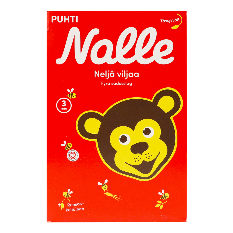 Пластівці з цільного зерна 4 злака Nalle к/у