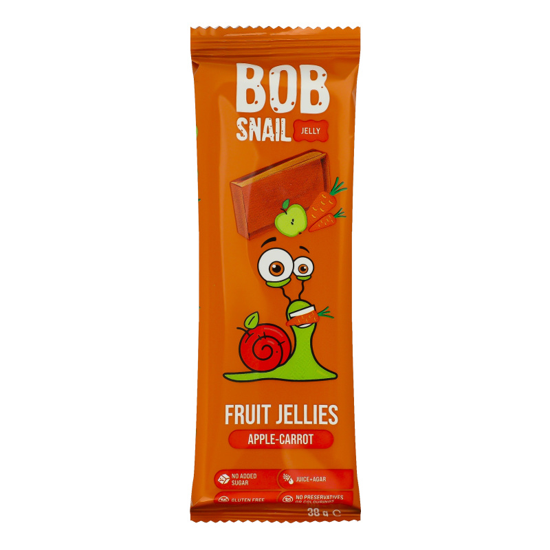 Мармелад фруктово-овочевий Apple-carrot Jelly Bob Snail м/у