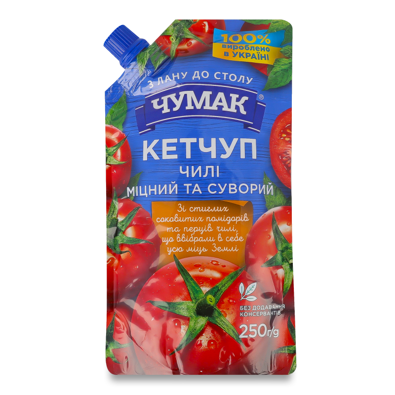 Кетчуп Чилі 250г д/п Чумак