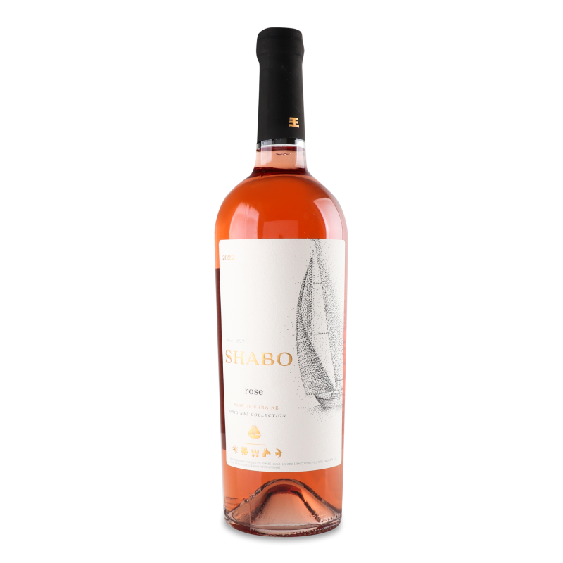 Вино рожеве сухе рожеве 13,4% 0,75л Шабо