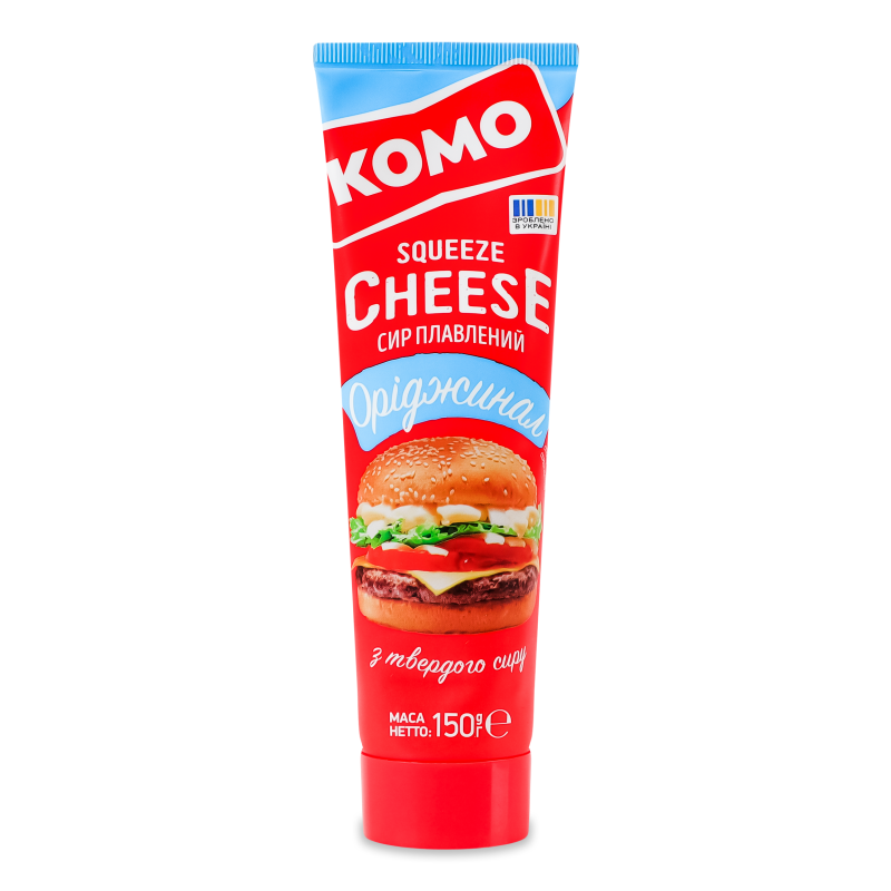 Сир плавлений Оріджинал 50% 150г туба Комо