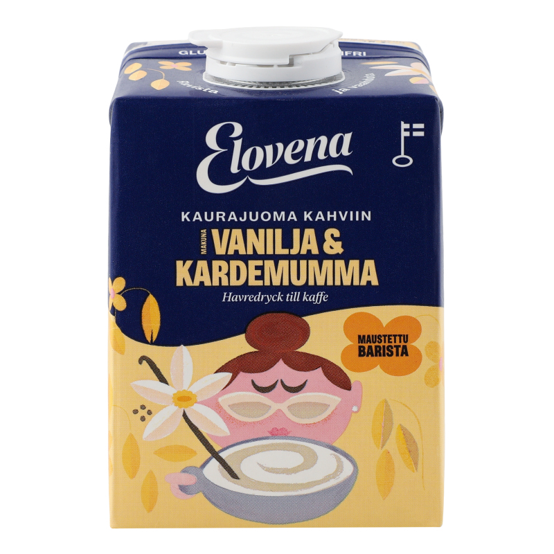 Молоко вівсяне до кави з ваніллю та кардамоном Barista Elovena т/п