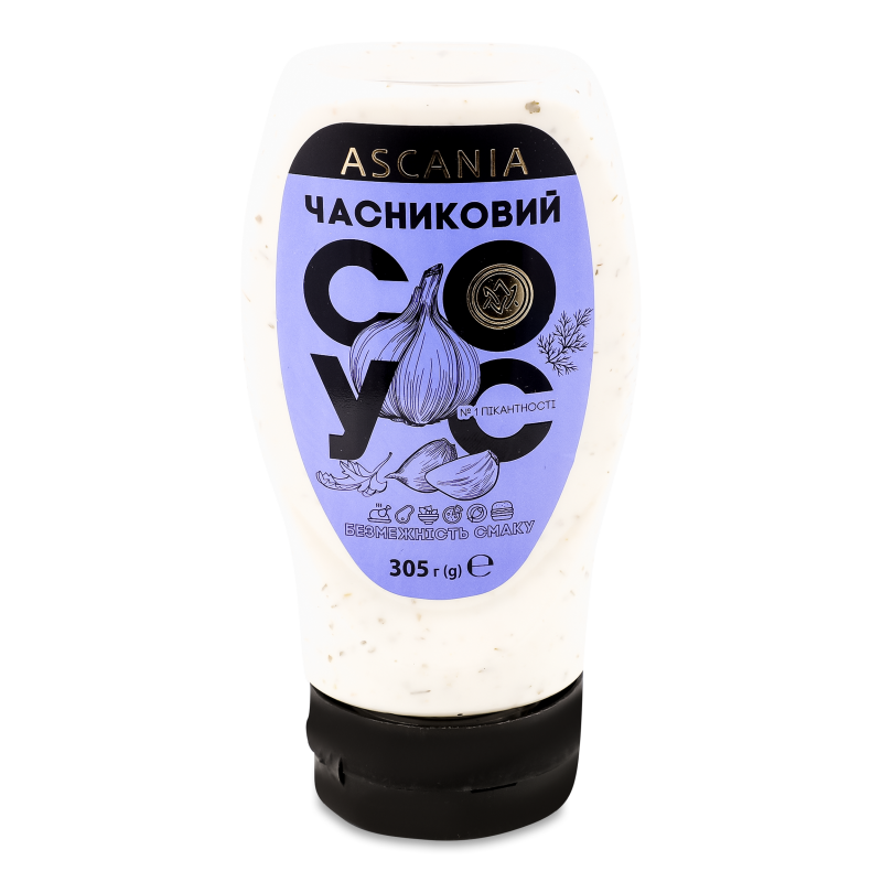 Соус Часниковий 300мл пет перевернутий Асканія