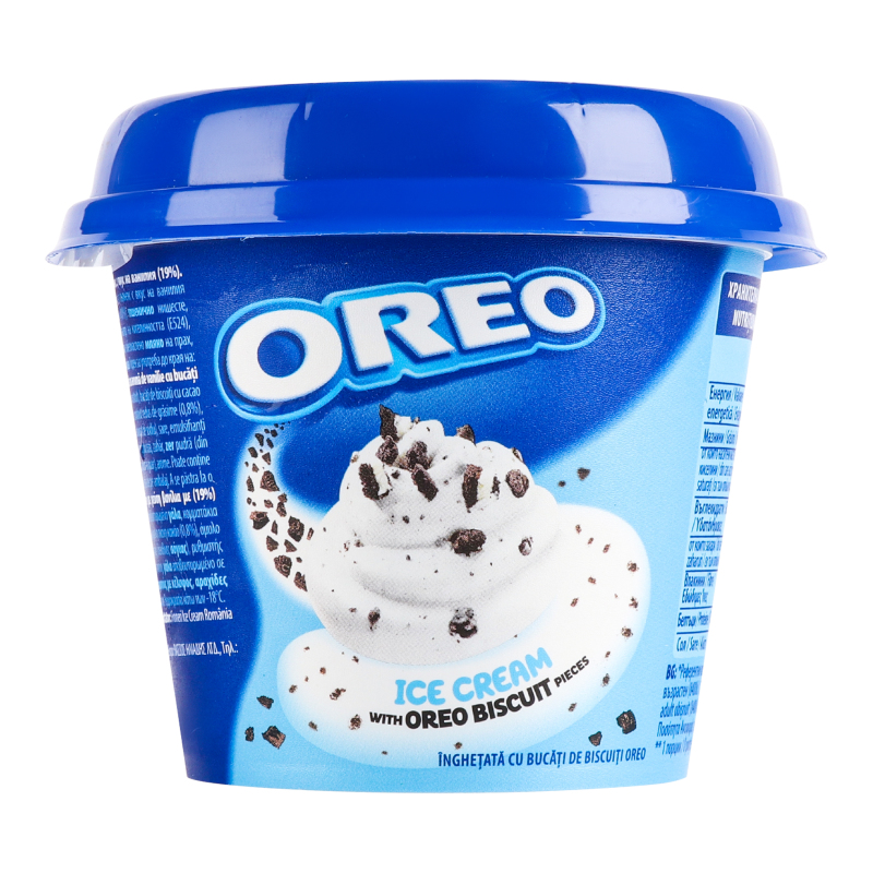 Морозиво з ароматом ванілі зі шматочками какао-печива Oreo ст