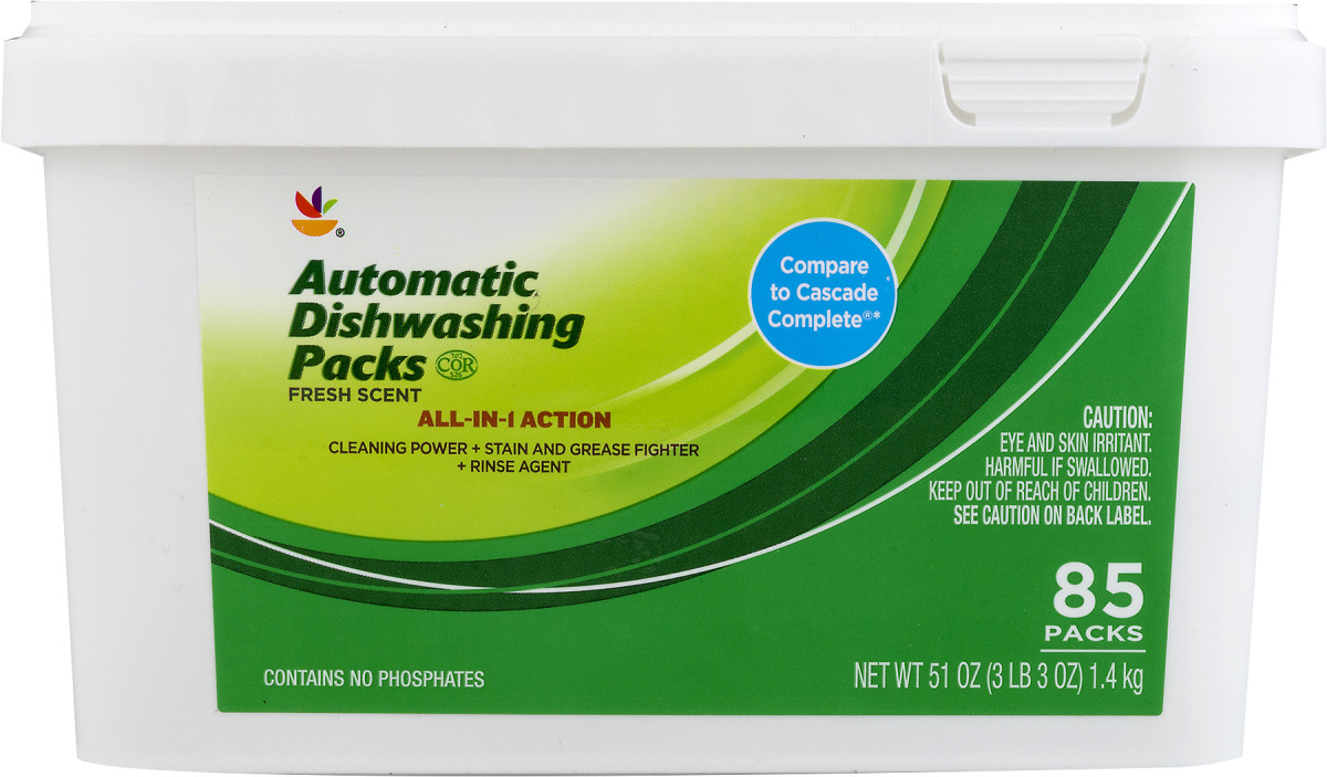 Ahold Automatic Dishwashing Packs Fresh Scent 85 CT Ahold