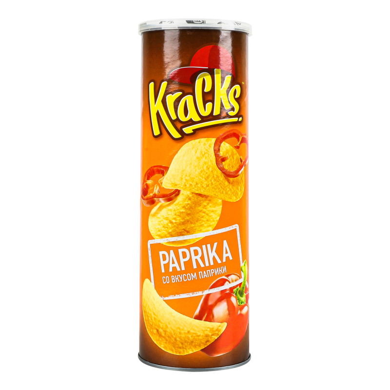 Чипсы картофельные Paprika Kraсks тубус 160г Kraсks(18887290526026 ...