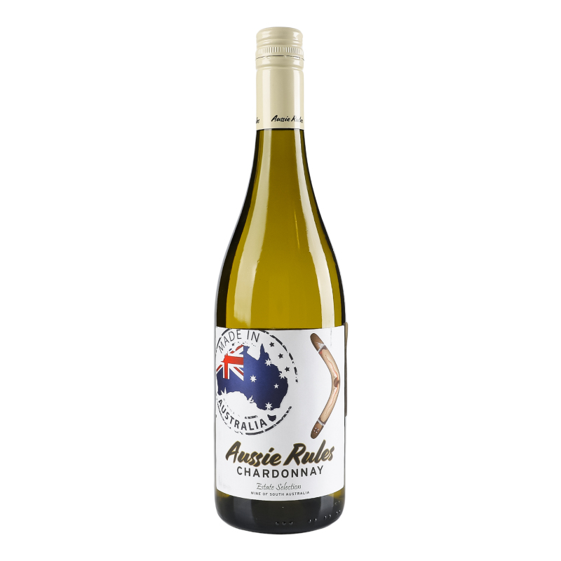 Вино 750мл 13% белое сухое Chardonnay Aussie Rules бут Aussie