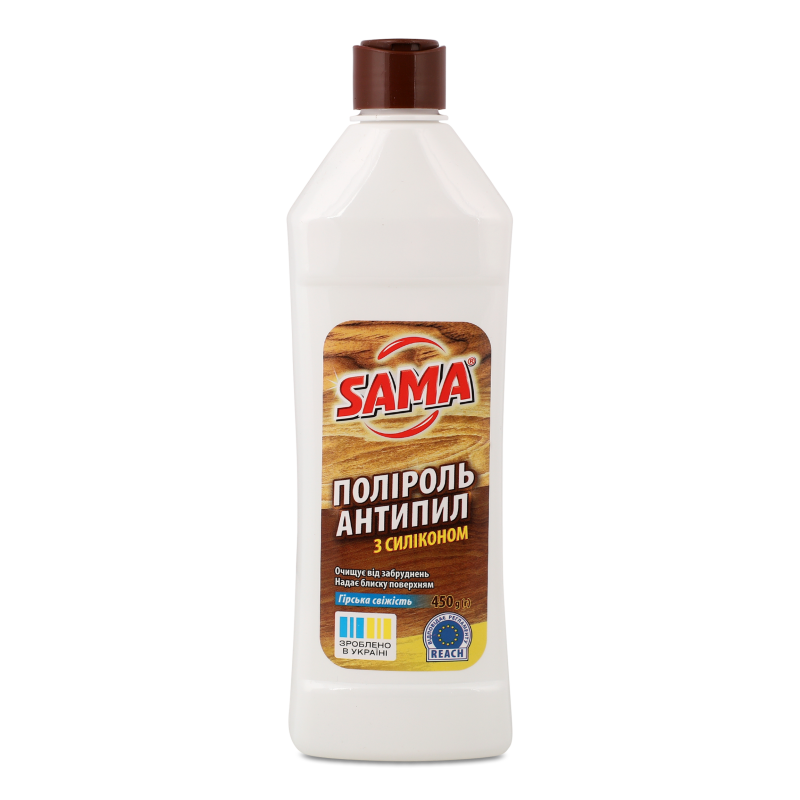 Засіб д/догляду за меблями Поліроль-Антипил Гірська свіжість універсальний 450г Sama