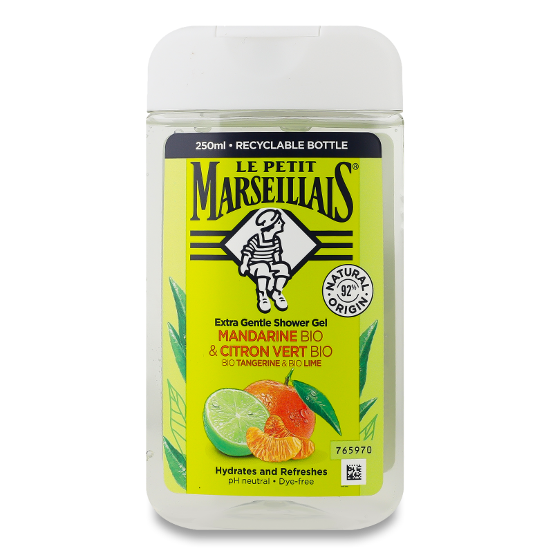 Гель д/душу Bio Tangerine&Lime 250мл Le Petit Marseillais