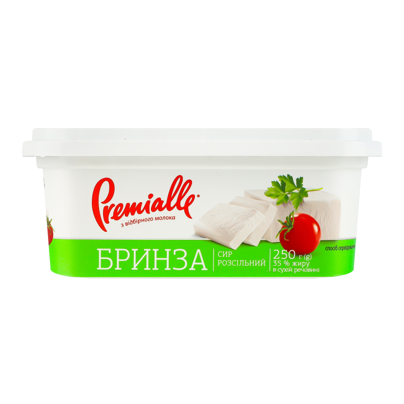 Сир 35% розсільний Бринза Premialle п/у