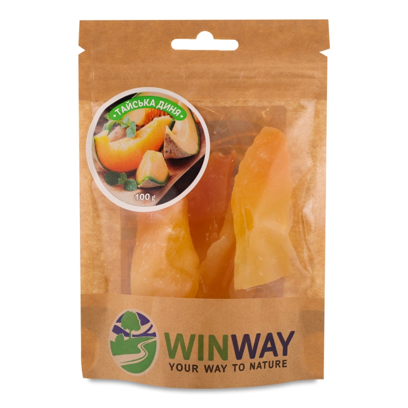 Диня Канталупа сушена 100г Вінвей