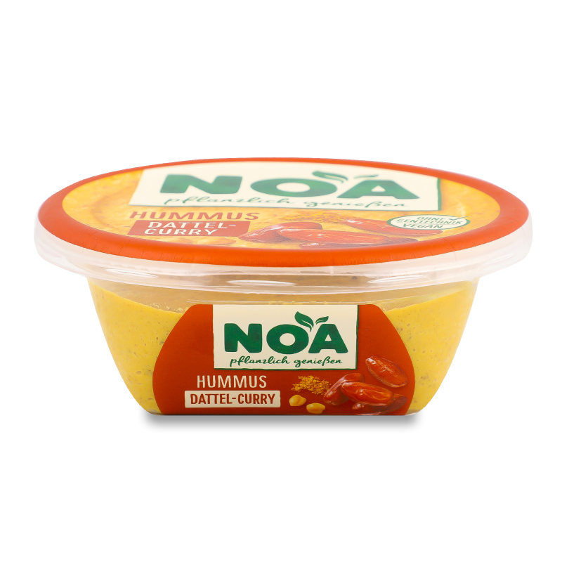Закуска з нута Хумус з фініками та карі 175г NOA