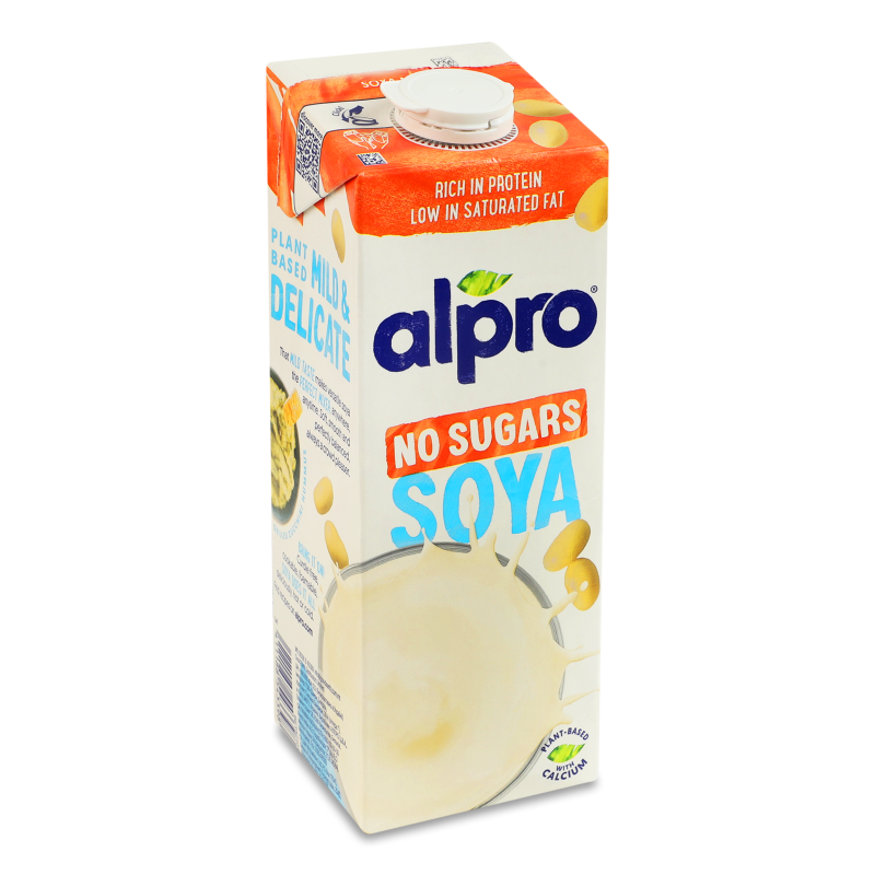Напій соєвий без цукру 1л т/п Alpro