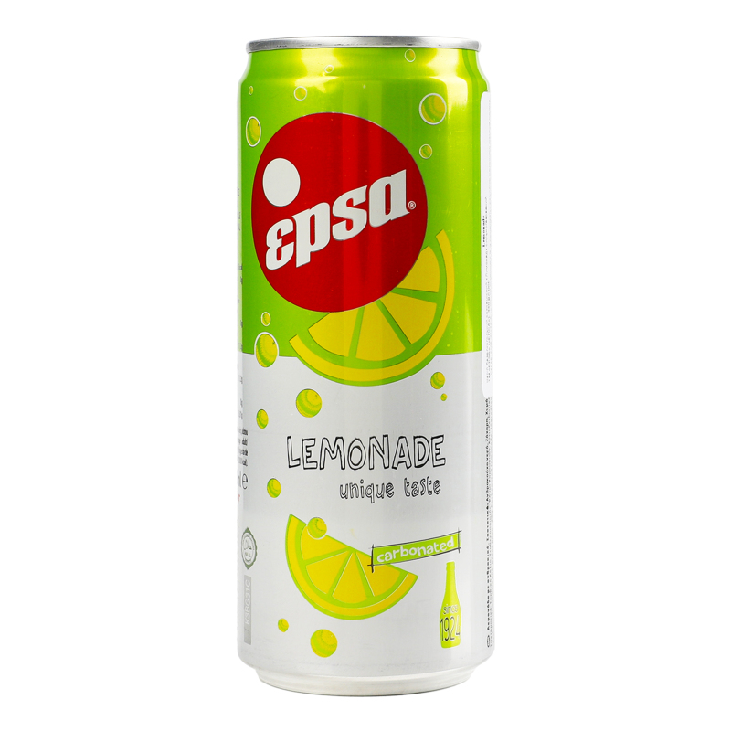 Напій безалкогольний соковмісний сильногазований Lemonade Epsa з/б
