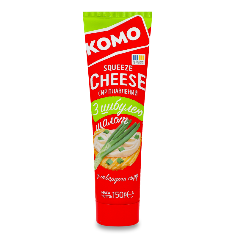 Сир плавлений з цибулею шалот 50% 150г туба Комо