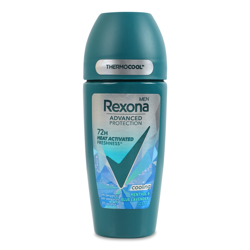Антиперспірант Advanced Protection Menthol&Blue Lavender охолоджуючий кульковий 50мл Rexona Men