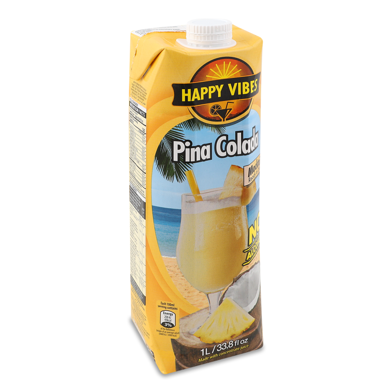Напій безалкогольний Pina Colada негазований 1л т/п Happy Vibes