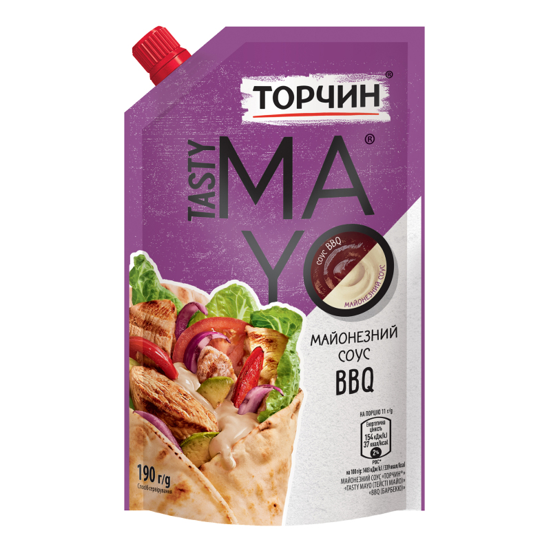 Соус майонезный BBQ Tasty Mayo Торчин д/п 190г Торчин