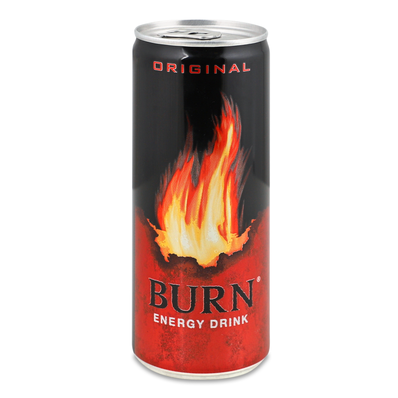 Напій енергетичний безалкогольний Класичний 250мл ж/б Burn