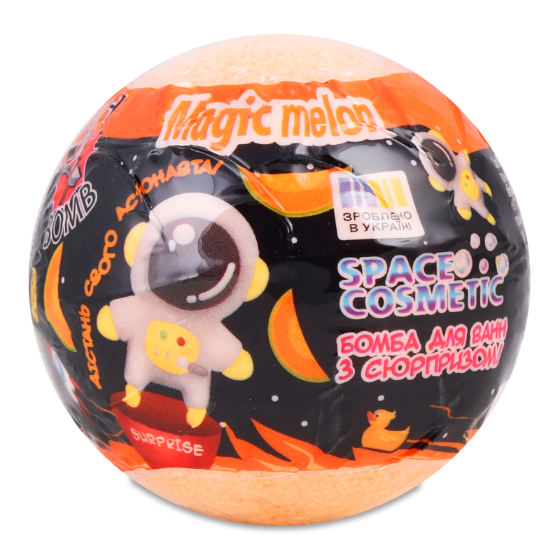 Бомба д/ванн Аква Шайн Магічна диня з іграшкою 100г Спейс Косметік