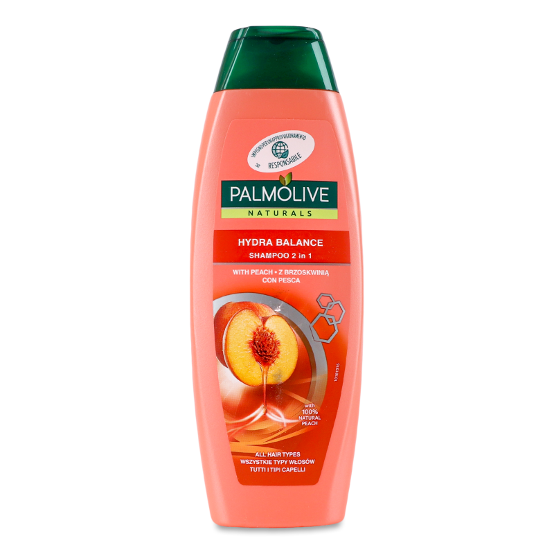 Шампунь 2в1 Naturals Hydra Balance з персиком 350мл Palmolive