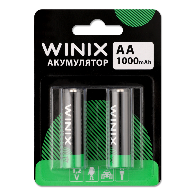 Акумулятор Ni-MH AA 1000мАч 2шт Winix