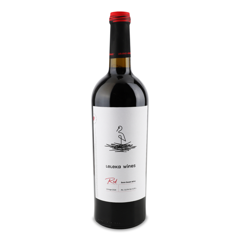 Вино Red червоне н/солодке 12% 0,75л Leleka Wines
