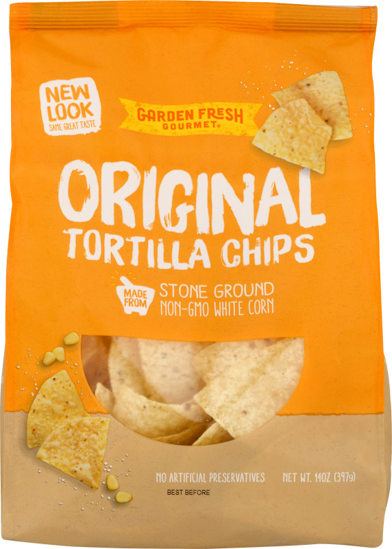 Garden Fresh Gourmet Kettle Style Original Salted Tortilla Chips Garden Fresh Gourmet