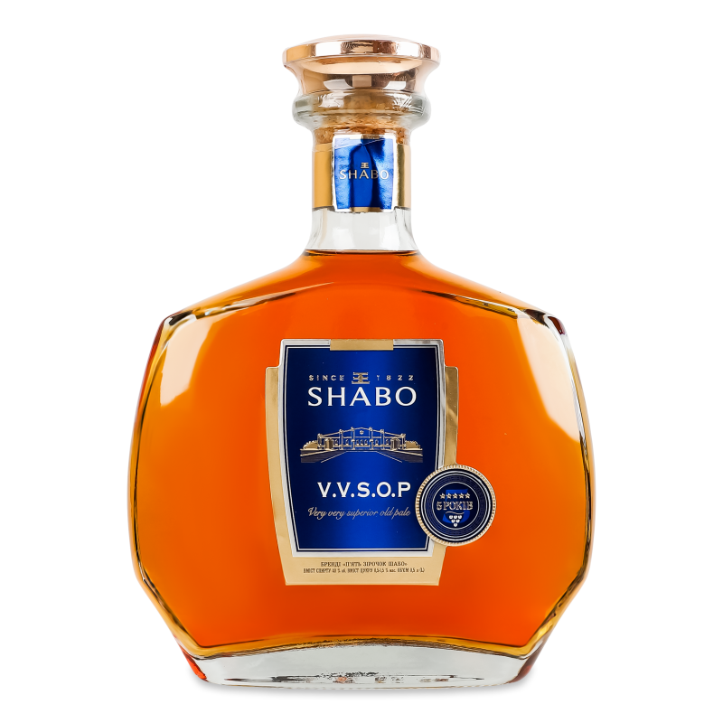 Бренді V.V.S.O.P ***** 40% 0,5л Shabo