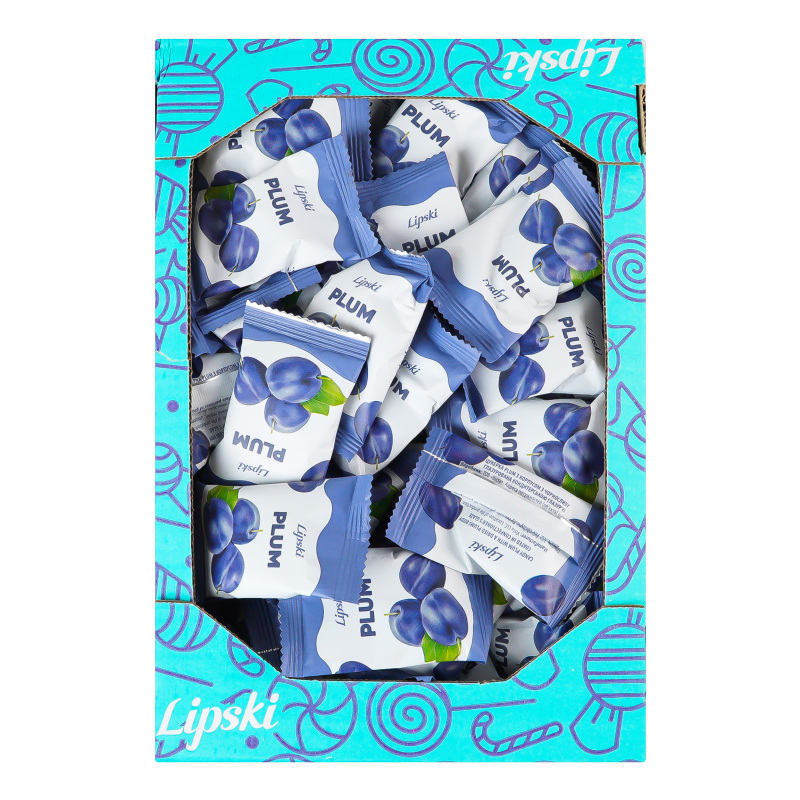 Цукерка з цільного чорносливу в глазурі Plum Lipski кг