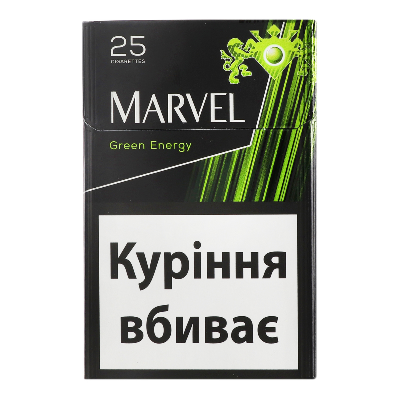 Сигареты с фильтром Marvel Green Energy 25шт Marvel(24820192105761
