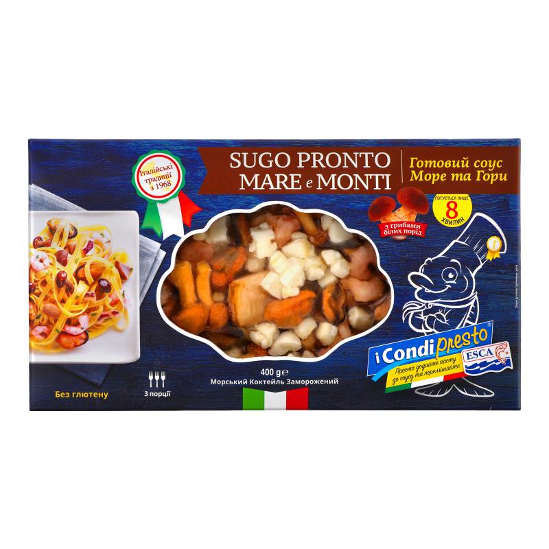 Коктейль морський заморожений Sugo Pronto Mare e Monti Esca к/у