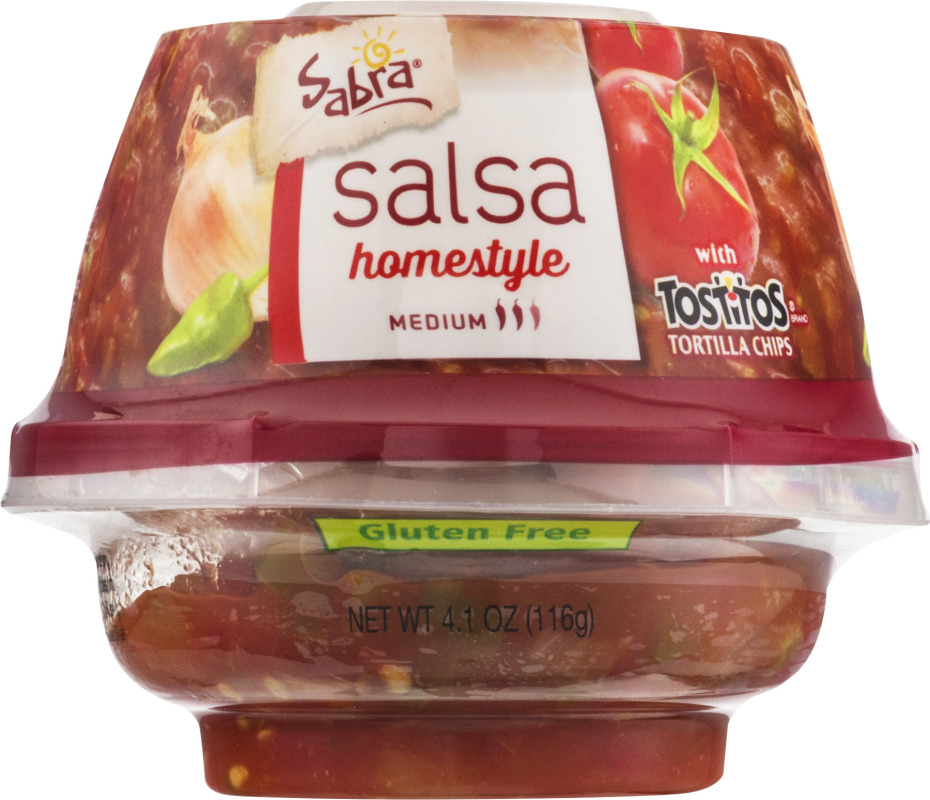 Sabra Hummus with Tostitos Tortilla Chips Homestyle Medium Sabra