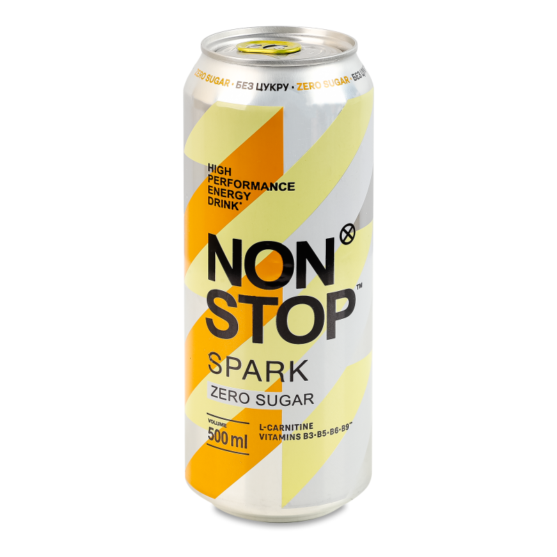 Напій енергетичний безалкогольний Spark сильногазований 500мл ж/б Non Stop