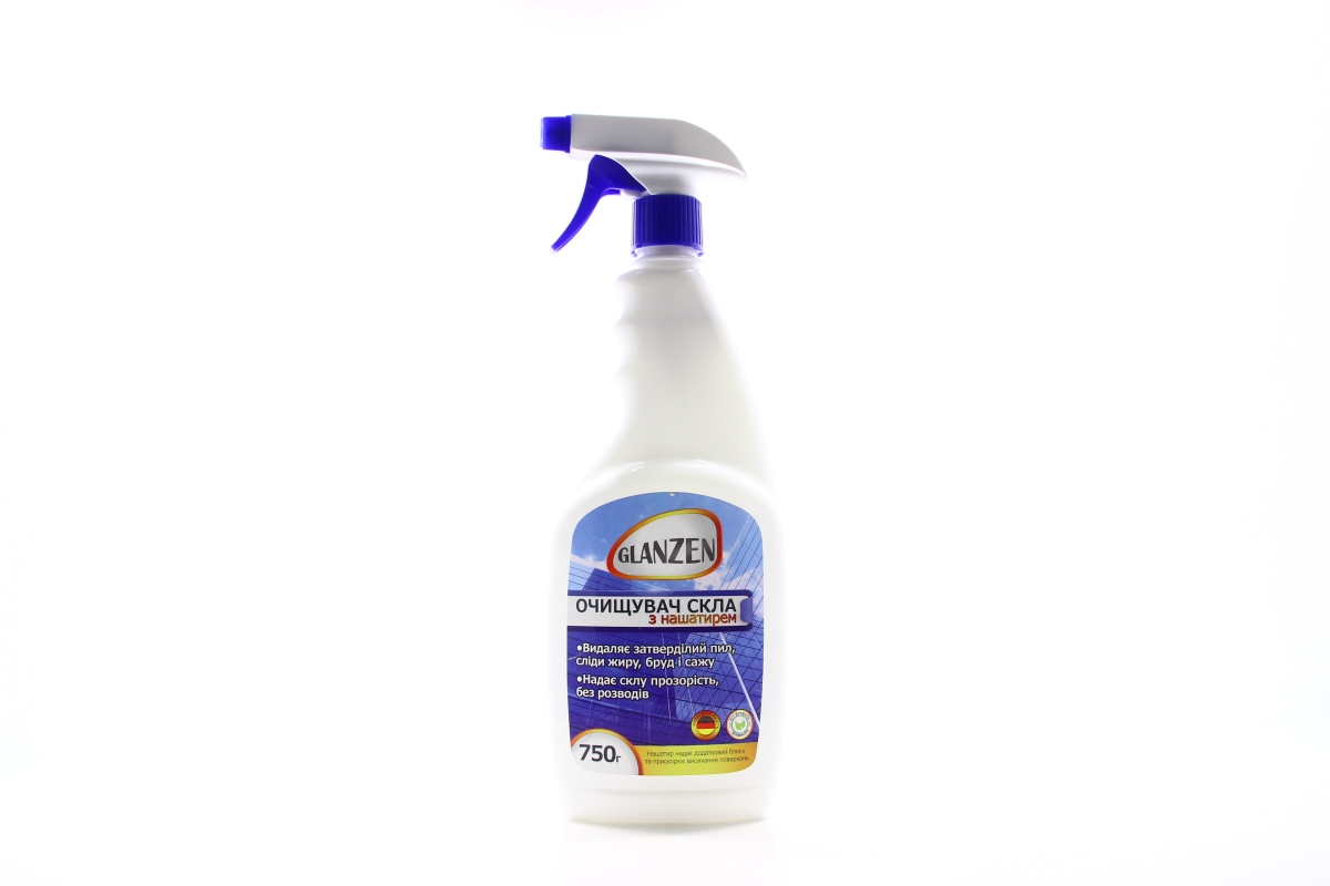 Средство чистящее для стекла с нашатырем Glanzen 750г Glanzen ...