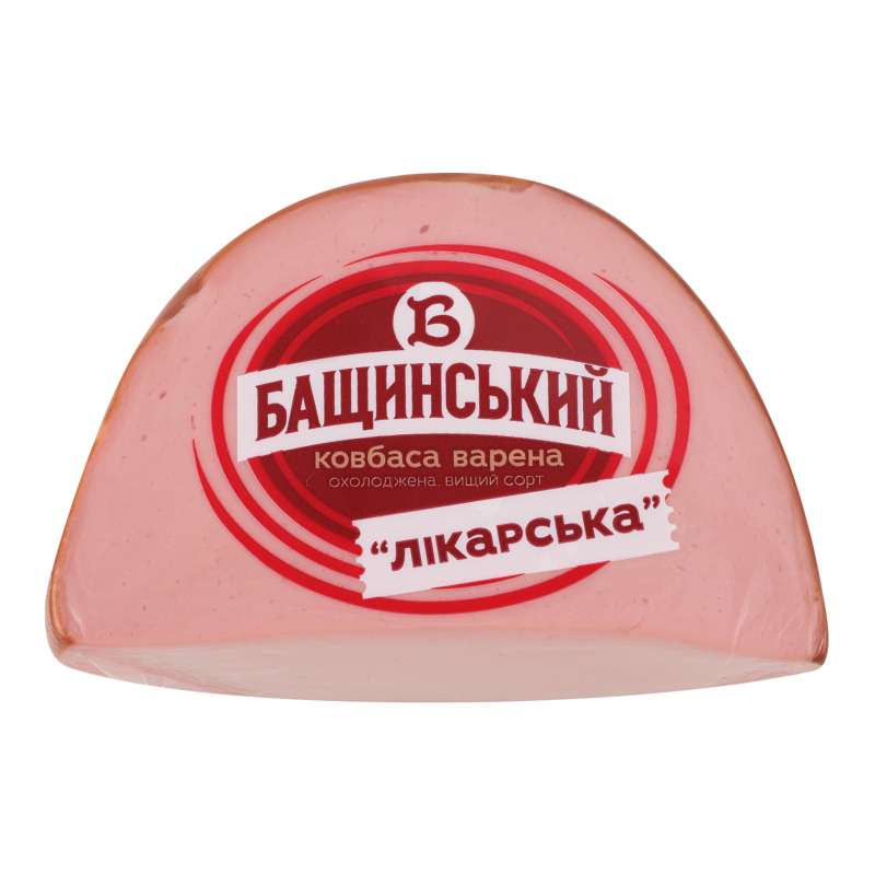 Ковбаса варена Лікарська Бащинський охол в/с кг