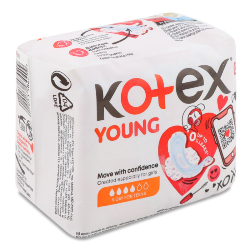 Прокладки гігієнічні Young 9шт Kotex