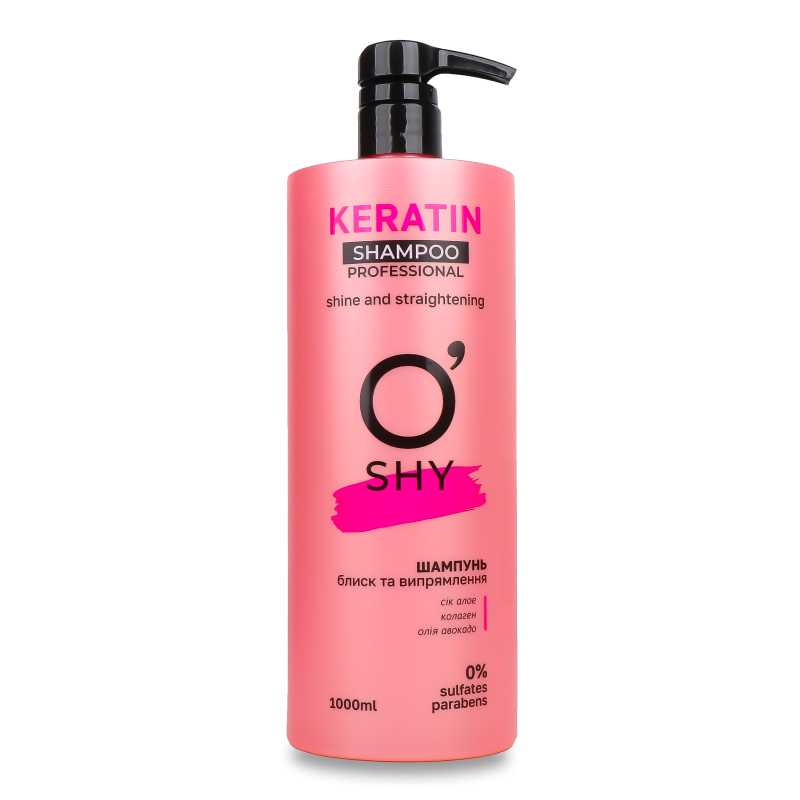 Шампунь Кератин Блиск ти випрямлення 1000мл О”Ші