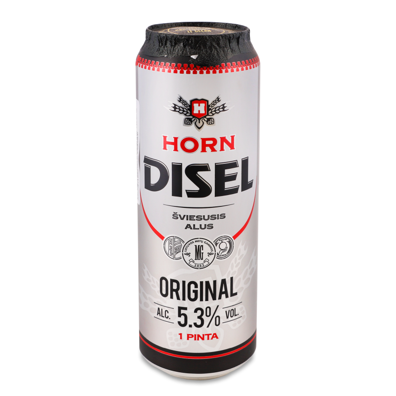 Пиво Original світле 5,3% 0,568л ж/б Horn Disel