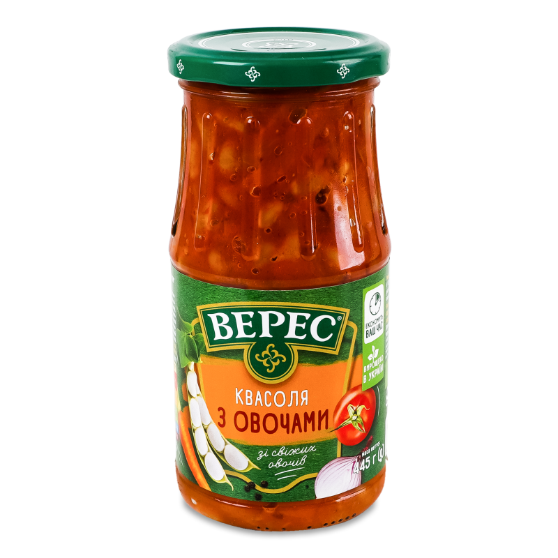 Квасоля з овочами 445г твіст/б Верес