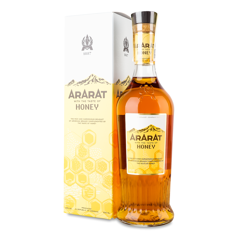 Напій алкогольний міцний Хоней 30% 0,5л коробка Арарат