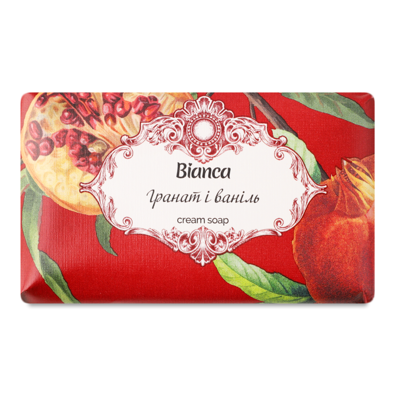 Крем-мило Гранат та ваніль 200г Бьянка