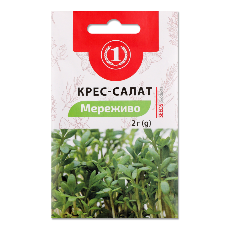 Насіння Салат кресс-салат Мереживо 2г ТМ “1”