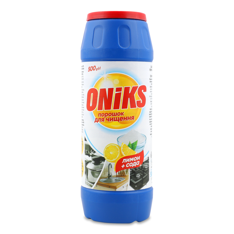 Засіб чистячий порошкоподібний Лимон+Сода 500г Онікс