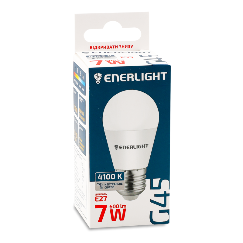 Лампа світлодіодна G45 7Вт 4100K E27 Enerlight