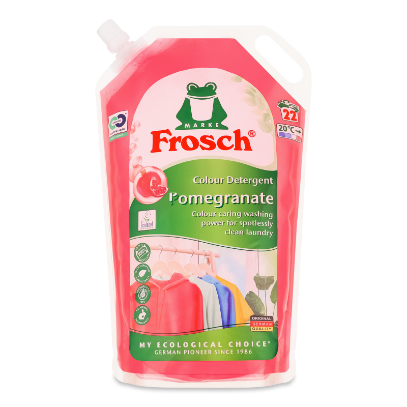 Засіб д/прання Colour Pomegranate рідкий 1,5л д/п Frosch