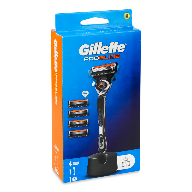Станок д/гоління Fusion ProGlide 4картриджа+Підставка Gillette