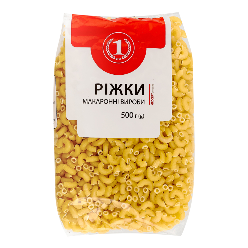 Вироби макаронні Ріжки ТМ "1" м/у